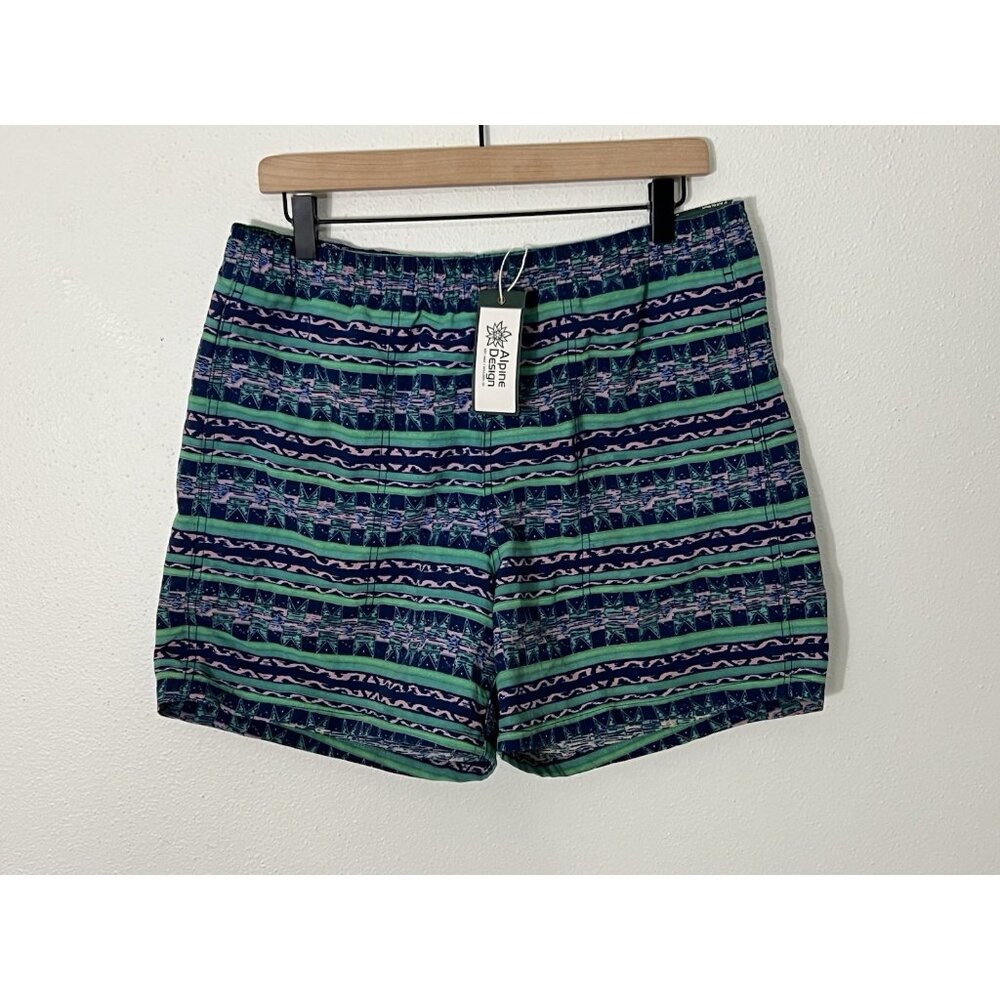 NWT Men’s Alpine Design Multicolor Nylon Swim Trunks Shorts Size Medium
